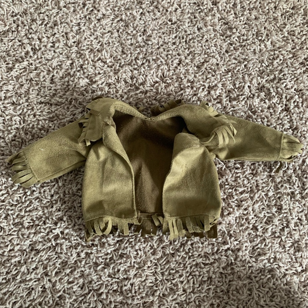 18inch doll fringe green jacket